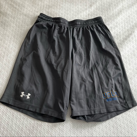 Under Armour Mens “UCLA Basketball” Grey Basketball Style Shorts | Size Medium - Picture 1 of 4